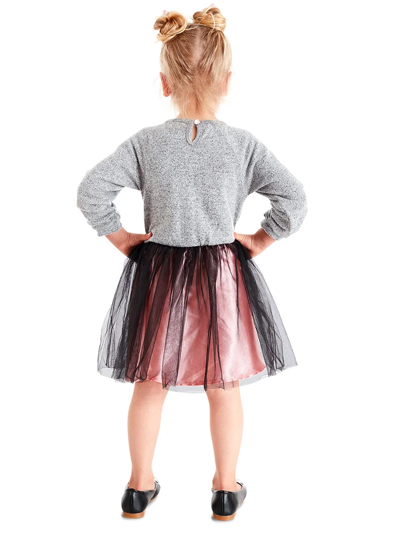 دينوكيدس فستان قطة رمادي